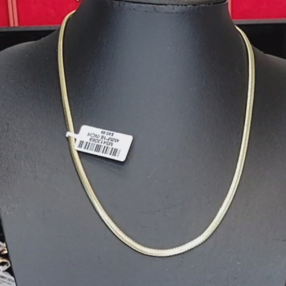 Sold Herringbone 18k Gold Filled unisex